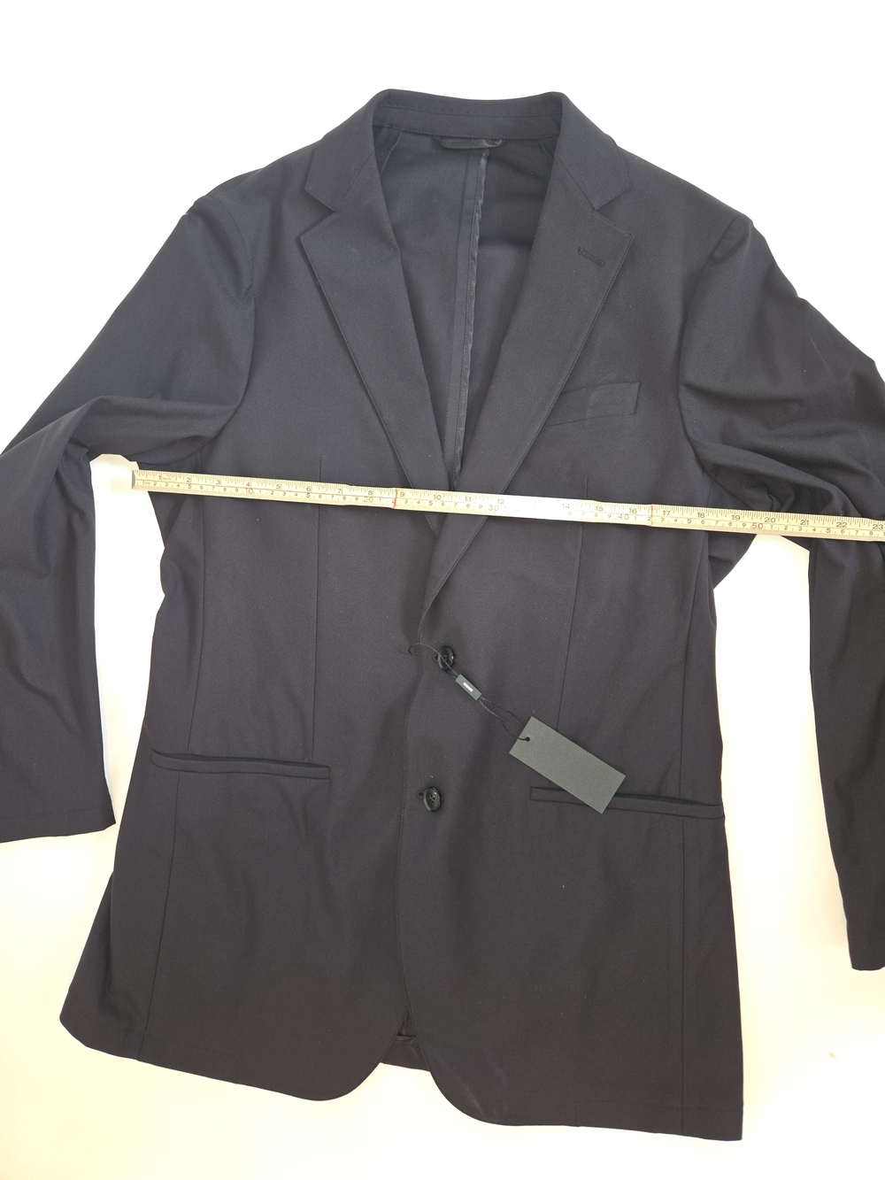 NWT Sene Studio Soho Flex Men's Black Two-Button Tailored Blazer. 40L - Picture 9 of 16